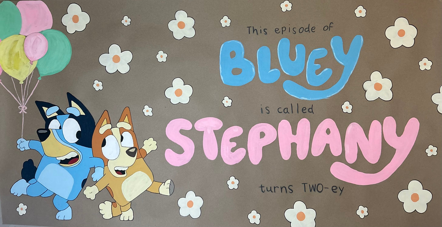 Bluey Birthday Banner Template (Digital Download)